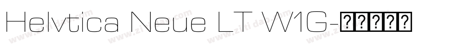 Helvtica Neue LT W1G字体转换